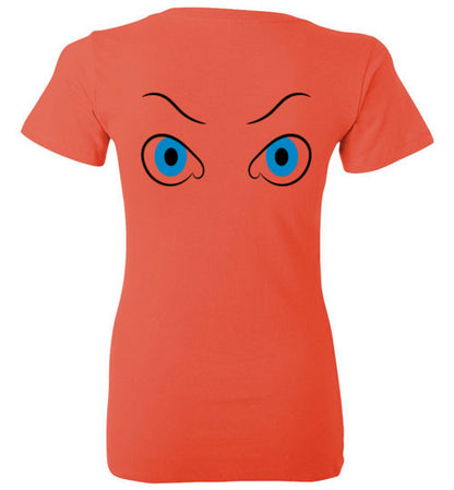 I'm watching you too ladies deep v neck