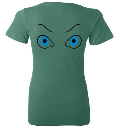 I'm watching you too ladies deep v neck